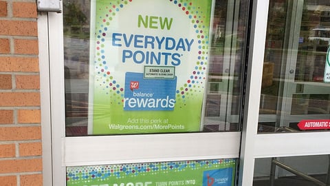 Walgreens 'Everyday Points' Window Poster