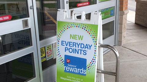 Walgreens 'Everyday Points' A-Board