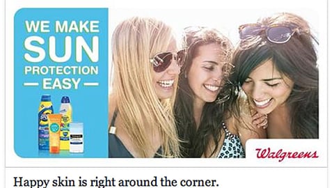 Walgreens Multi-Brand 'We Make Sun Protection Easy' Facebook Update
