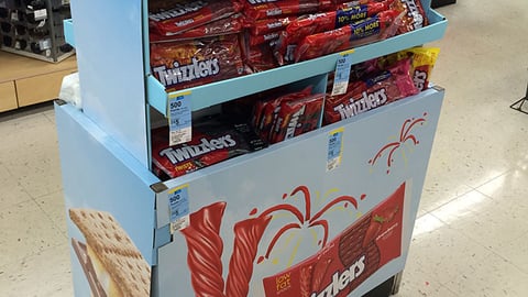 Twizzlers Walgreens Dump Table