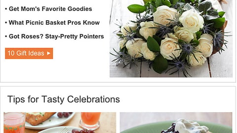 Whole Foods '10 Gift Ideas' Email Ad