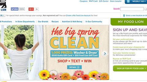 Food Lion 'The Big Spring Clean' Carousel Ad