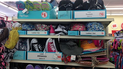 Family Dollar Just Be ... Endcap