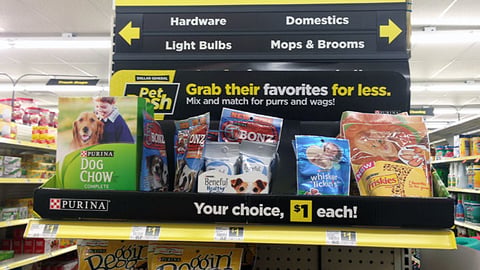 Purina Dollar General 'Pet Dash' Shelf Tray