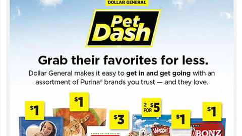 Dollar General Purina 'Pet Dash' Email