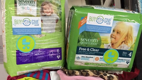 Seventh Generation Whole Foods 'Buy/Give' Packaging