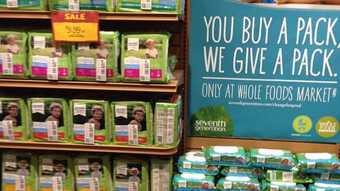 Whole Foods Seventh Generation 'Buy/Give' In-Line Display