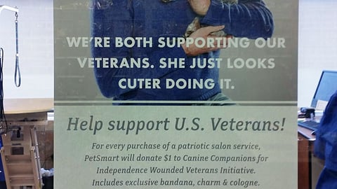 PetSmart 'Supporting Our Veterans' Poster