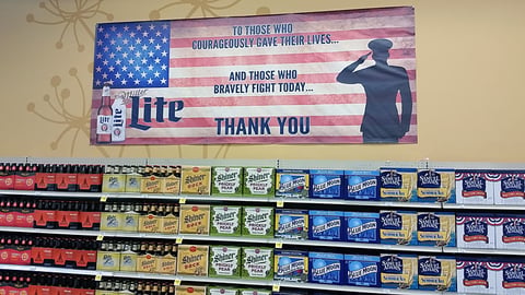 Miller Lite 'Thank You' Banner