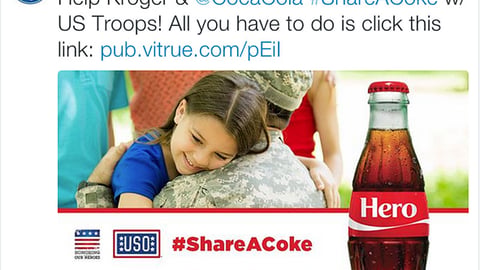 Kroger 'Share A Coke' Tweet