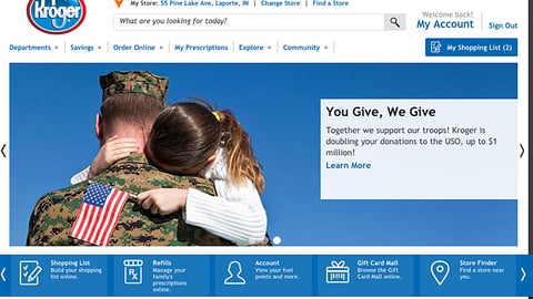 Kroger 'You Give, We Give' Carousel Ad