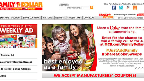 Family Dollar Coca-Cola 'Share A Coke' Carousel Ad