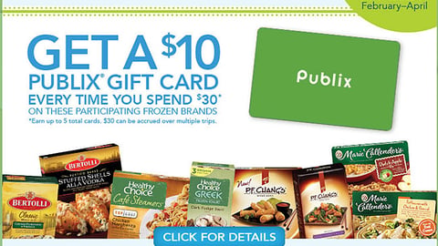 Publix ConAgra 'Frozen Rewards Club' Landing Page