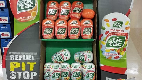 Tic Tac Kroger 'Refuel Pit Stop' Floorstand