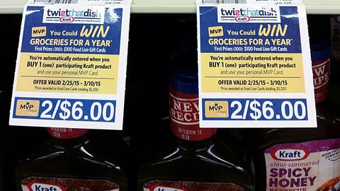 Kraft Food Lion 'Twist That Dish' Price Signs