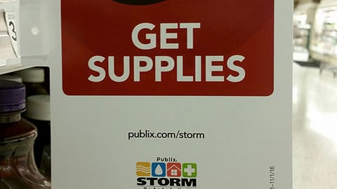 Publix 'Get Supplies' Shelf Talker