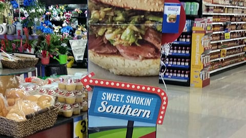 Fry's 'Red, White & Barbecue' Standee