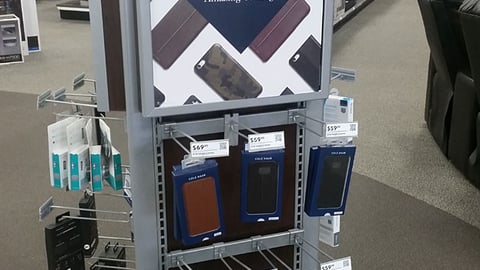 Best Buy 'Phone Cases by Cole Haan' Rack