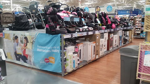 Walmart Car Seat Merchandising