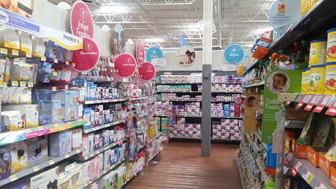 Walmart Baby Aisle