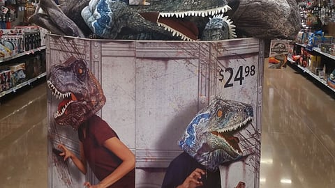 Walmart Maskimals 'Jurassic World' Dump Bin
