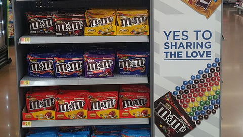 M&M's Walmart 'Yes to Sharing the Love' Side Panel