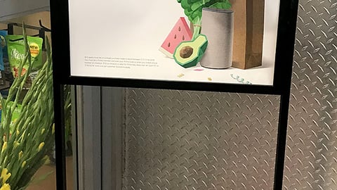 Whole Foods Prime Day Stanchion Sign