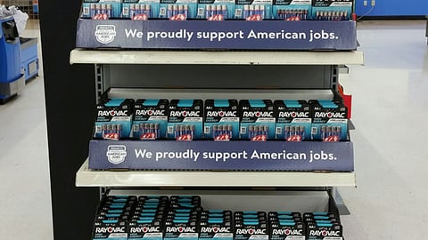 Walmart Rayovac 'American Jobs' Shelf Trays