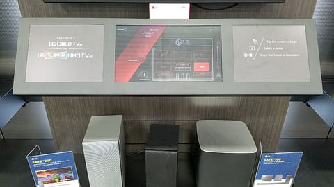 Best Buy LG 'Experience Wall' Touch Screen