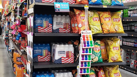 Walmart Sparkling Ice Endcap Merchandising