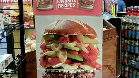 King Soopers 'Burger Builder' Standee