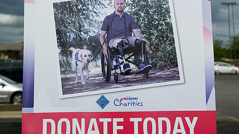 Blue Buffalo PetSmart 'Donate Today' Window Poster