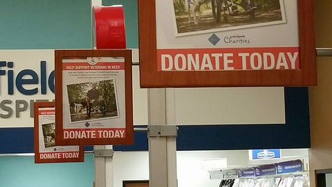 PetSmart 'Donate Today' Checkout Signs