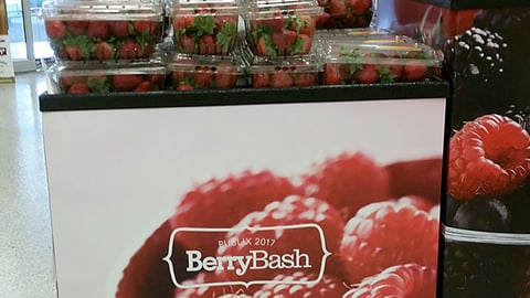 Publix 'Berry Bash' Dump Tables