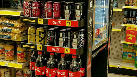 Coca-Cola Dollar General 'Drop In. Chill Out' Endcap