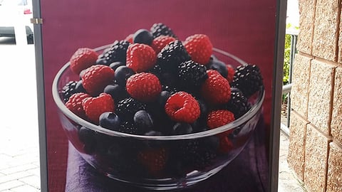 Publix 'Berry Bash' Stanchion Sign