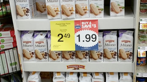 Fred Meyer Pepperidge Farm 'Red, White & Barbecue' Floorstand Sign