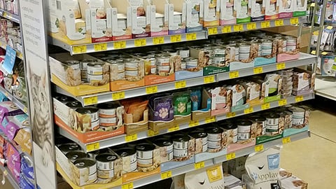 PetSmart New Cat Food Endcap Display