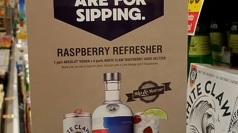 Ralphs 'Summers Are for Sipping' Shelf Talker