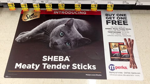 Sheba Meaty Tender Sticks Meijer Floor Cling