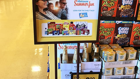 Safeway 'Fuel Your Trip' Stanchion Sign
