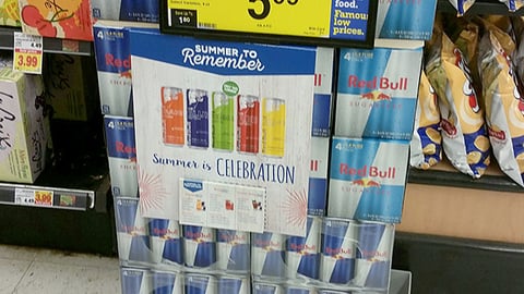 Red Bull Fry's 'Summer to Remember' Case Sign