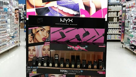 NYX Walmart Illuminated Endcap Display
