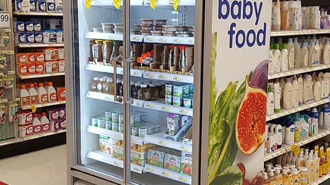 Target Baby Food Refrigerated Endcap