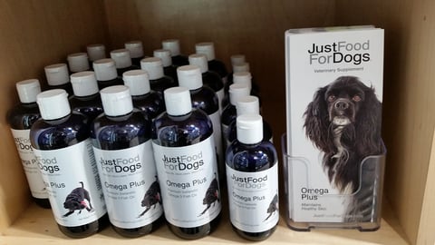Petco JustFoodForDogs 'Omega Plus' Merchandising
