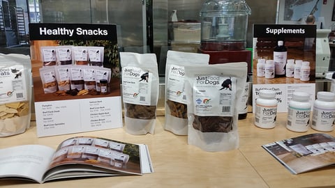 Petco JustFoodForDogs Counter Display