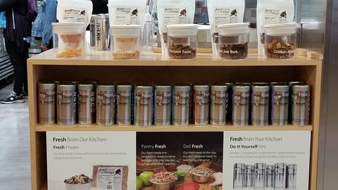 Petco JustFoodForDogs Shelf
