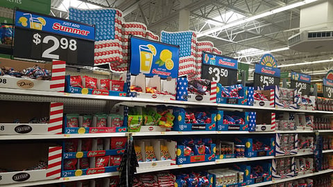 Walmart M&M's Summer In-Line Header