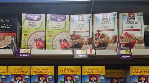 Walmart 'Organic' Shelf Talkers