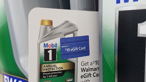 Mobil Walmart Incentive Packaging